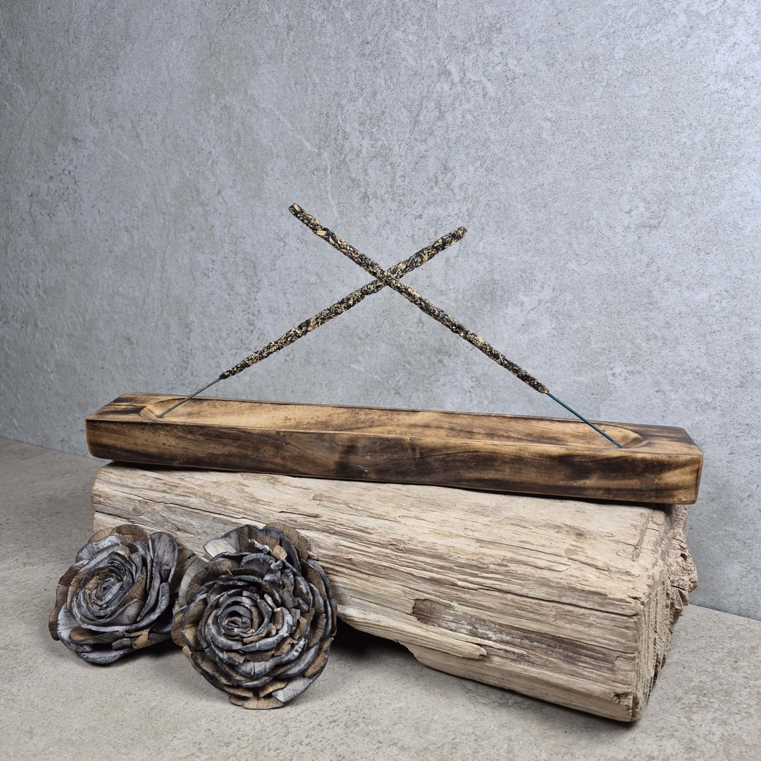 Rectangle Mango Wood Incense Tray