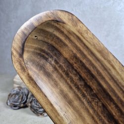 Oval Mango Wood Incense Tray