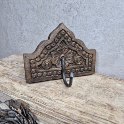 daecour decorative wood carved hook
