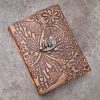 butterfly leather journal