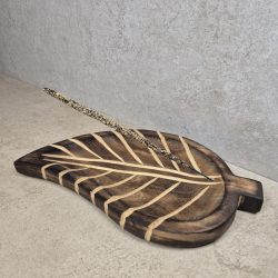 Leaf Mango Wood Incense Tray