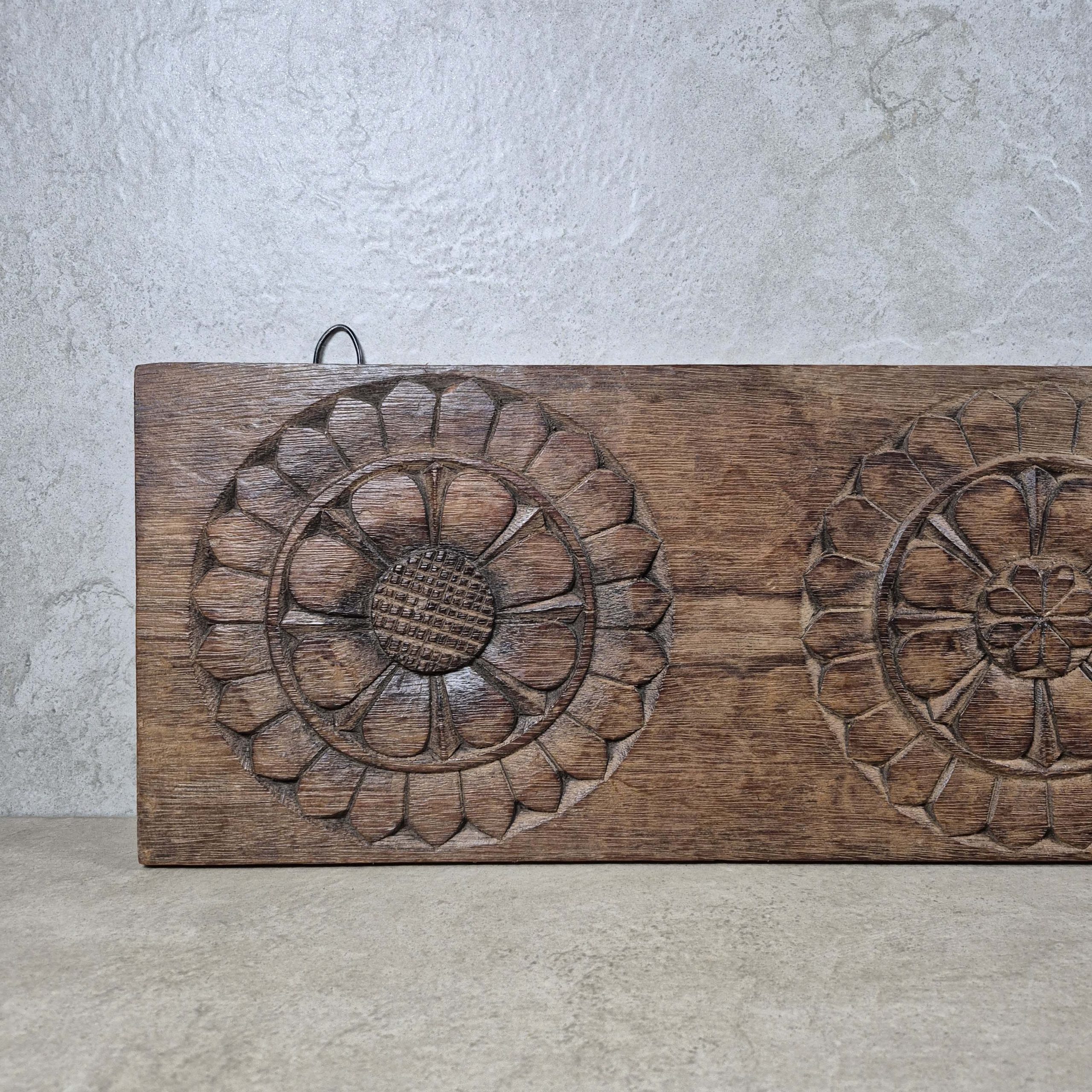 Vintage Architectural Wood Panel Wall Decor - Image 3